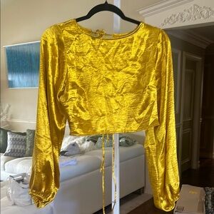 Elegant Gold Women's Top lovers and friends set size small